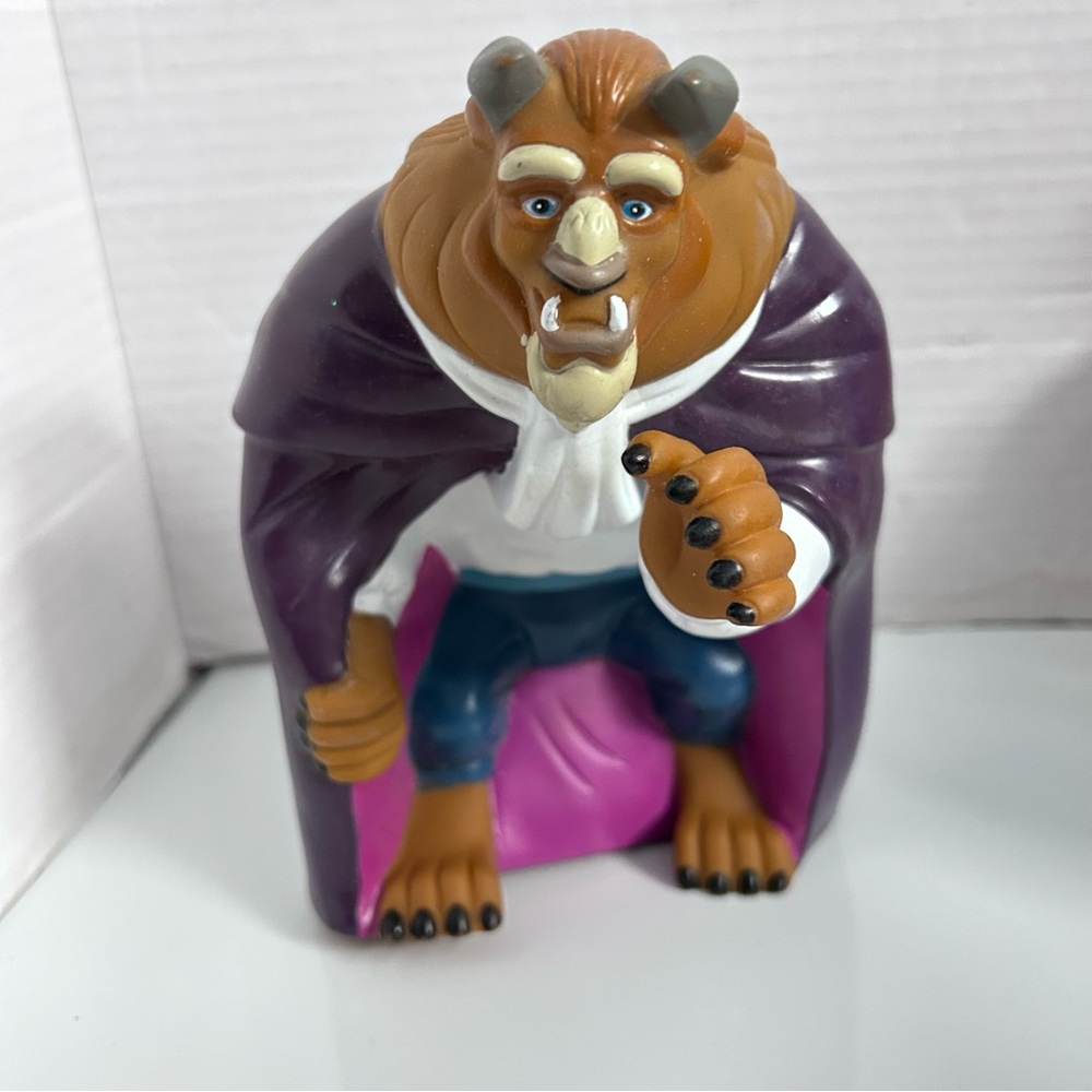 Vintage 1992 Pizza Hut Disney Beauty And The Beast Rubber Hand Puppet the Beast